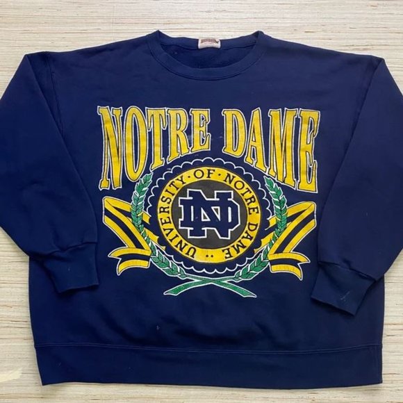 University of Notre Dame Vintage style Sweatshirt, Notre Dame University Shirt - Picture 1 of 2
